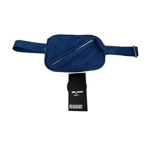 New Go Dash Dot‎ Blue Quilted Crossbody Convertible Waist Bag Purse
